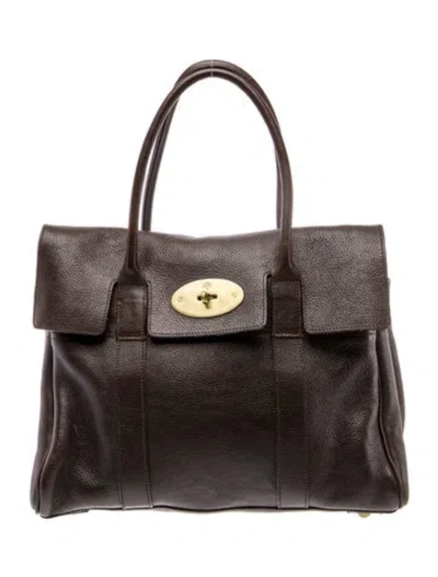 Pre-owned Mulberry Leather Bayswater Small In Brown