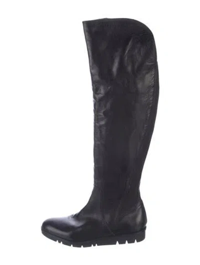 Pre-owned Mulberry Leather Boots In Black