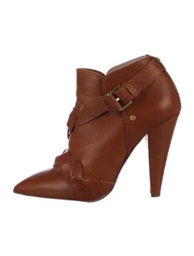 Pre-owned Mulberry Leather Boots In Brown