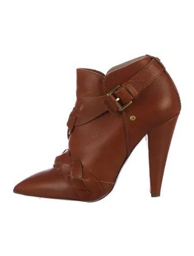 Pre-owned Mulberry Leather Boots In Brown