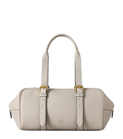 Mulberry Leather Boston Shoulder Bag In White