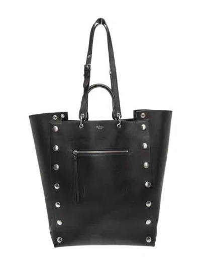 Pre-owned Mulberry Leather Bucket Bag In Black