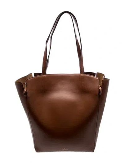 Pre-owned Mulberry Leather Bucket Bag In Brown