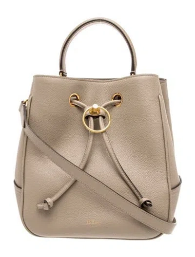 Pre-owned Mulberry Leather Bucket Bag In Neutrals
