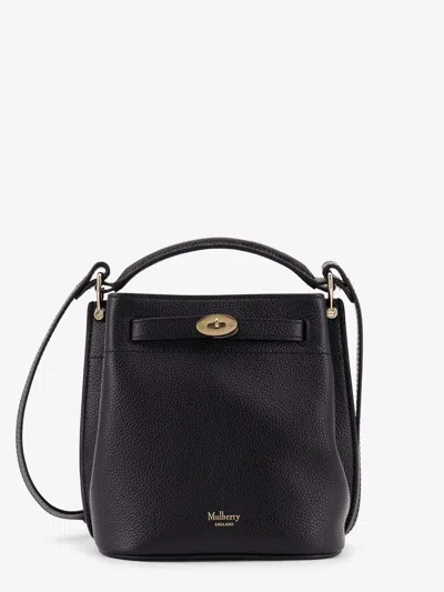 Mulberry Leather Bucket Bag With Logo
