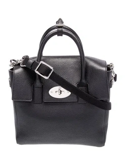 Pre-owned Mulberry Leather Cara Delevingne Mini In Black