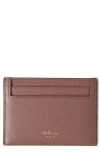 Mulberry Leather Card Case In Autumn Rose