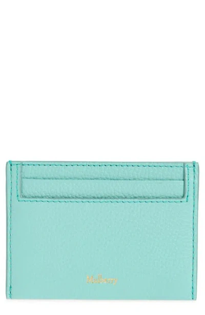 Mulberry Leather Card Case In Blue