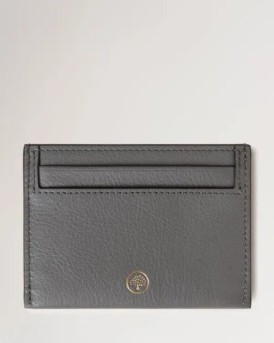 Mulberry Leather Card Case In Charcoal