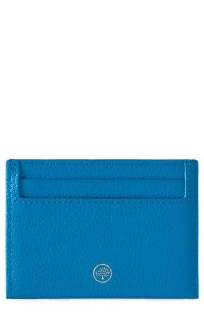 Mulberry Leather Card Case In Portobello Blue