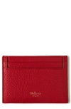 Mulberry Leather Card Case In Scarlet Red