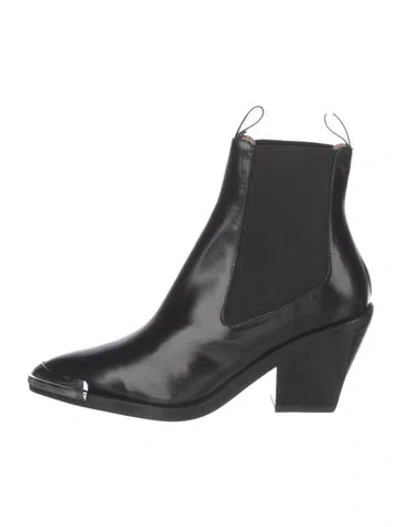 Pre-owned Mulberry Leather Chelsea Boots In Black