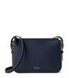 Mulberry Leather Clovelly Pouch In Blue