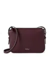 Mulberry Leather Clovelly Pouch In Burgundy