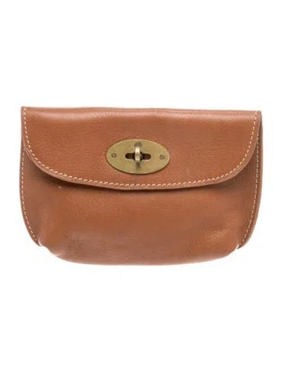 Pre-owned Mulberry Leather Clutch In Brown