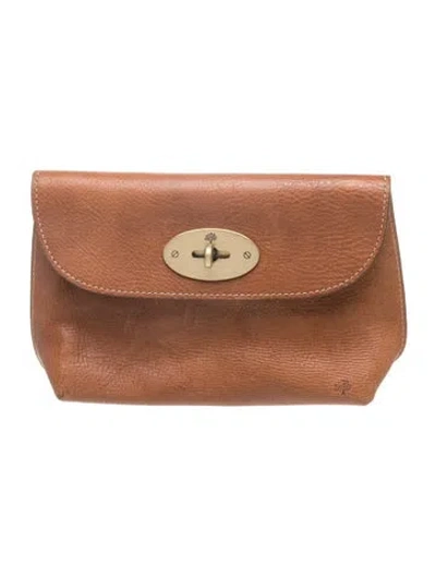 Pre-owned Mulberry Leather Clutch In Brown
