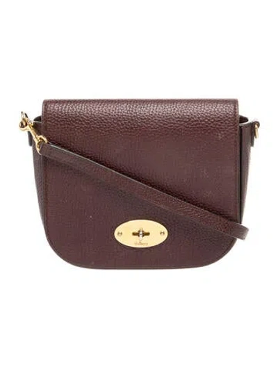 Pre-owned Mulberry Leather Clutch In Burgundy