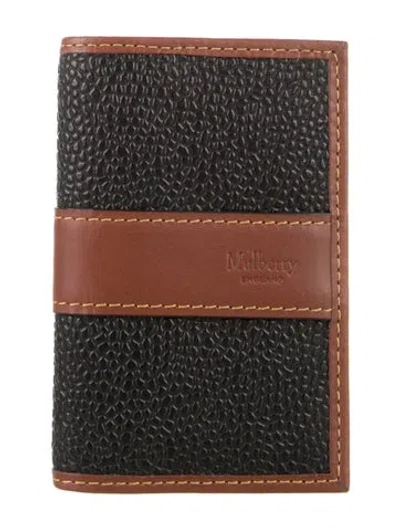 Pre-owned Mulberry Leather Colorblock Pattern Bifold Wallet In Multi