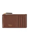 Mulberry Leather Continental Card Holder In Brown