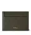Mulberry Leather Continental Card Holder In Green