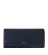 Mulberry Leather Continental Wallet In Blue