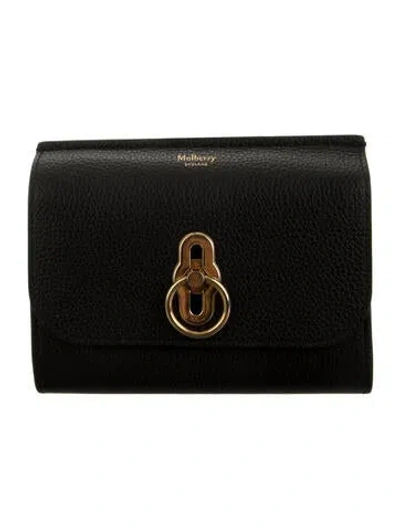 Pre-owned Mulberry Leather Continental Wallet In Black