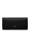 Mulberry Leather Continental Wallet In Black