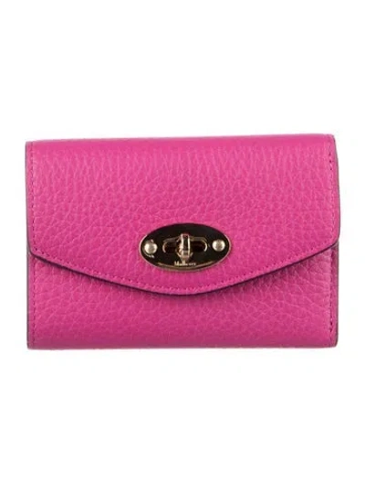 Pre-owned Mulberry Leather Continental Wallet In Pink