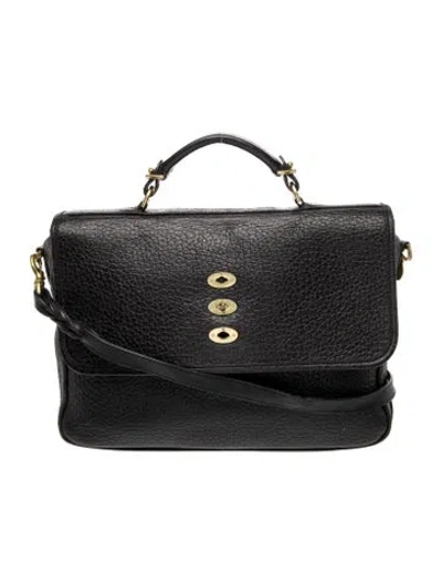 Pre-owned Mulberry Leather Crossbody Bag In Black