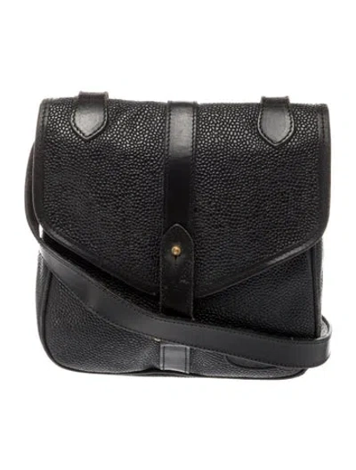 Pre-owned Mulberry Leather Crossbody Bag In Black