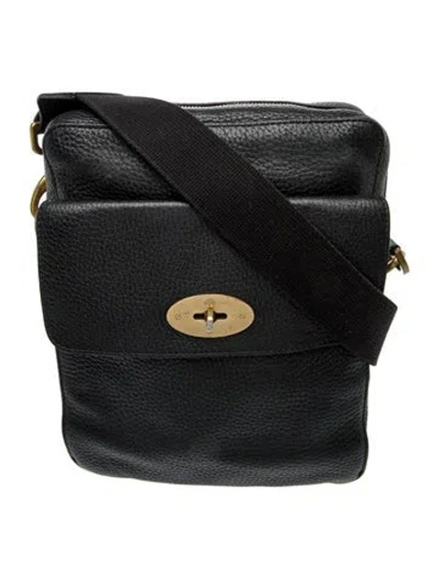 Pre-owned Mulberry Leather Crossbody Bag In Black
