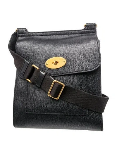 Pre-owned Mulberry Leather Crossbody Bag In Black