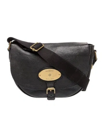 Pre-owned Mulberry Leather Crossbody Bag In Black