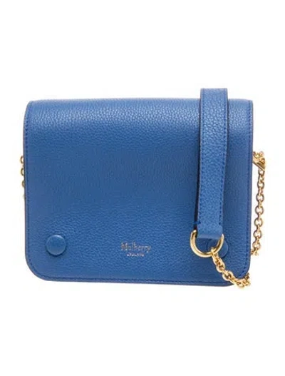 Pre-owned Mulberry Leather Crossbody Bag In Blue