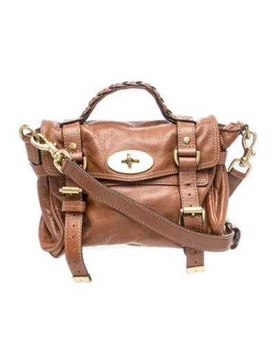 Pre-owned Mulberry Leather Crossbody Bag In Brown
