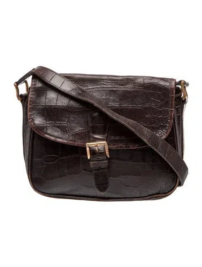 Pre-owned Mulberry Leather Crossbody Bag In Brown