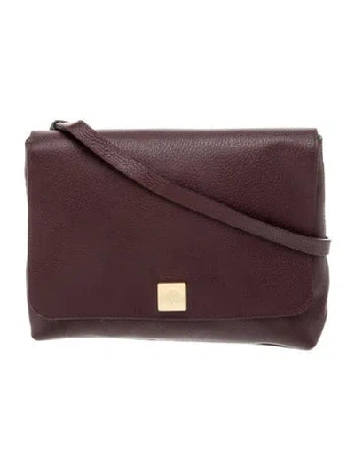 Pre-owned Mulberry Leather Crossbody Bag In Burgundy