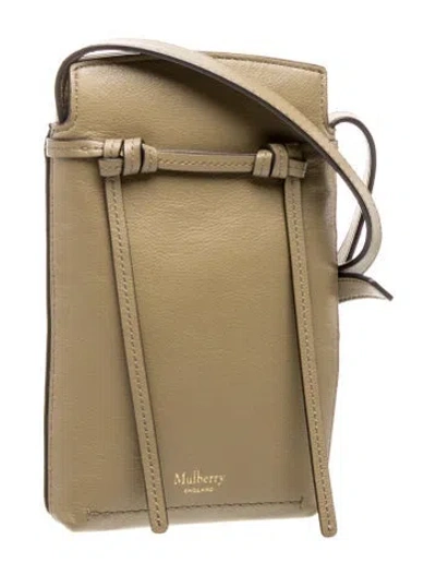 Pre-owned Mulberry Leather Crossbody Bag In Neutrals