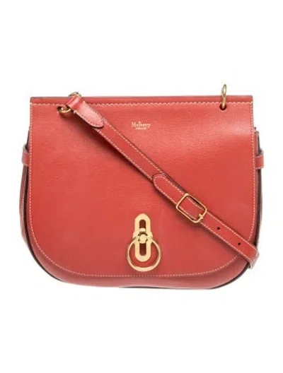 Pre-owned Mulberry Leather Crossbody Bag In Orange