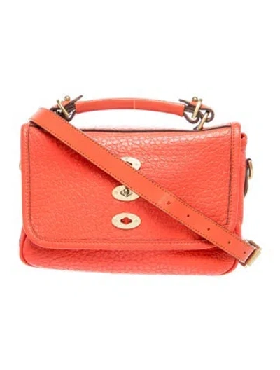 Pre-owned Mulberry Leather Crossbody Bag In Orange