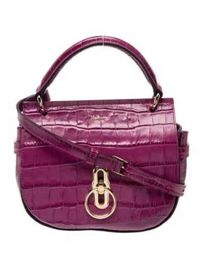 Pre-owned Mulberry Leather Crossbody Bag In Pink