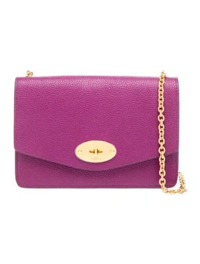 Pre-owned Mulberry Leather Crossbody Bag In Purple