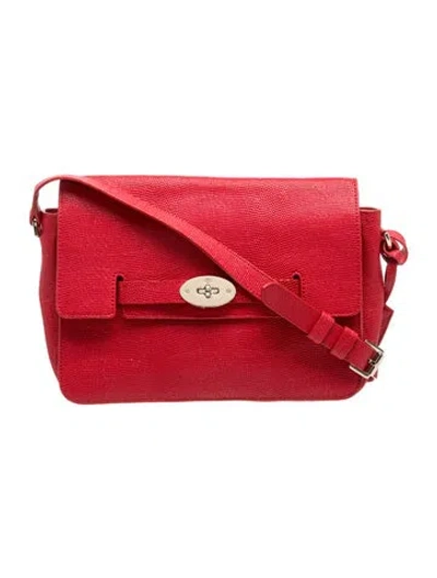 Pre-owned Mulberry Leather Crossbody Bag In Red