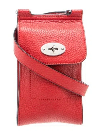 Pre-owned Mulberry Leather Crossbody Bag In Red