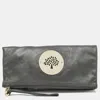 MULBERRY LEATHER DARIA FOLD-OVER CLUTCH