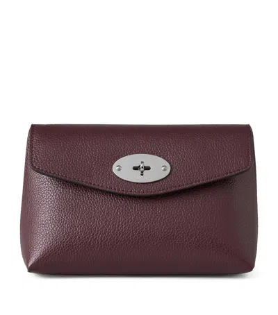 Mulberry Leather Darley Cosmetics Pouch In Red