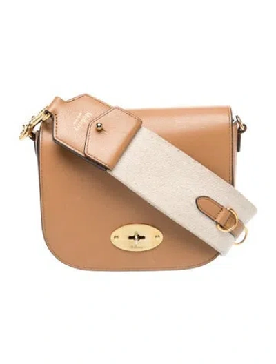 Pre-owned Mulberry Leather Darley Satchel Small In Neutral
