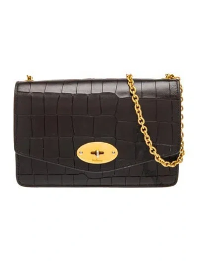 Pre-owned Mulberry Leather Darley Small In Black