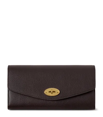 Mulberry Leather Darley Wallet In Black
