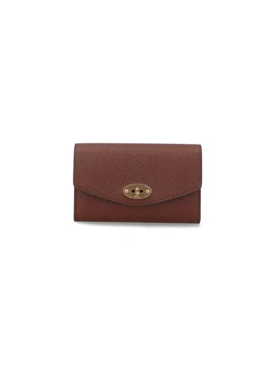 Mulberry Leather Flap Wallet In Brown